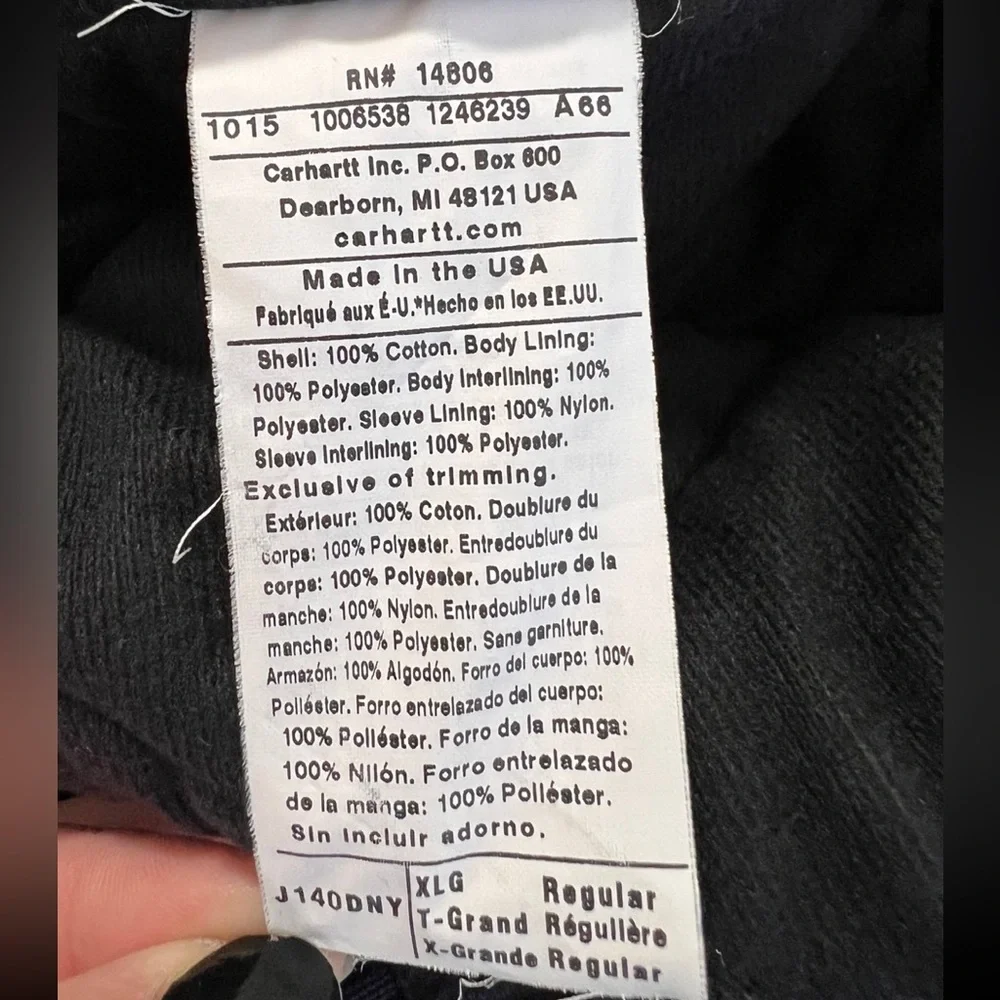 Carhartt Navy Blue‎ Hooded Jacket